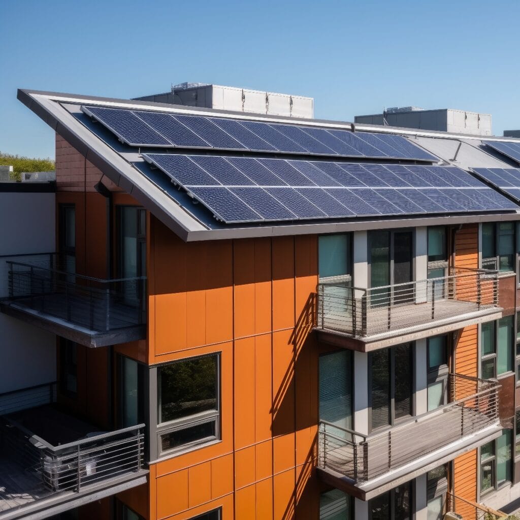 Wohnhaus mit Photovoltaikanlage auf dem Dach zur Solarenergiegewinnung in Gelsenkirchen